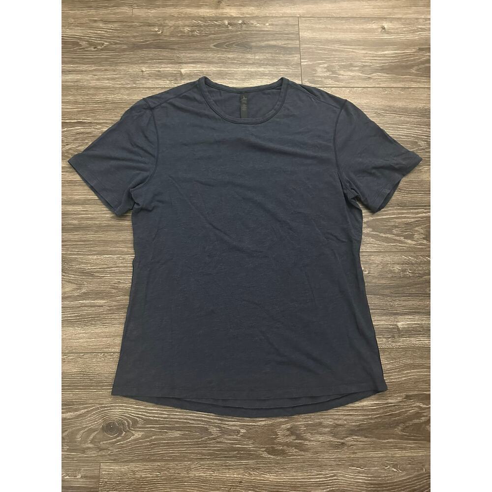 Lululemon 5 Year Basic Tee Heathered Nautical Navy size Large